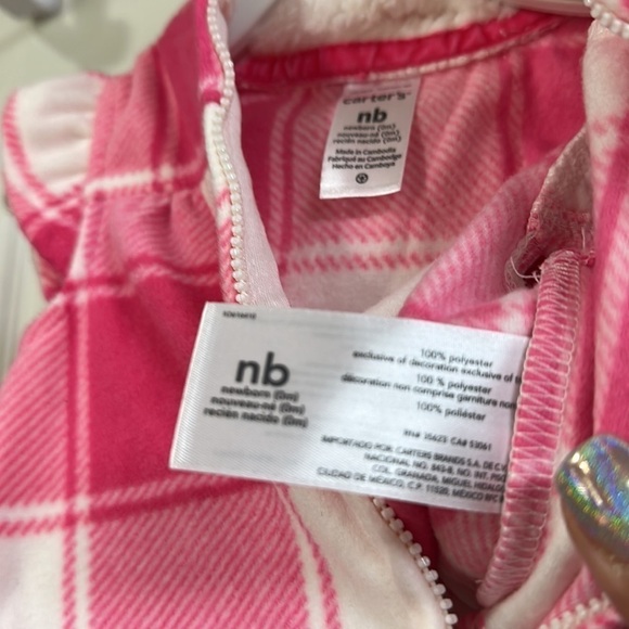 CARTERS Barbie Pink Baby Girl 3-Piece  Little Vest Jeans Set Valentines Day - Picture 9 of 11